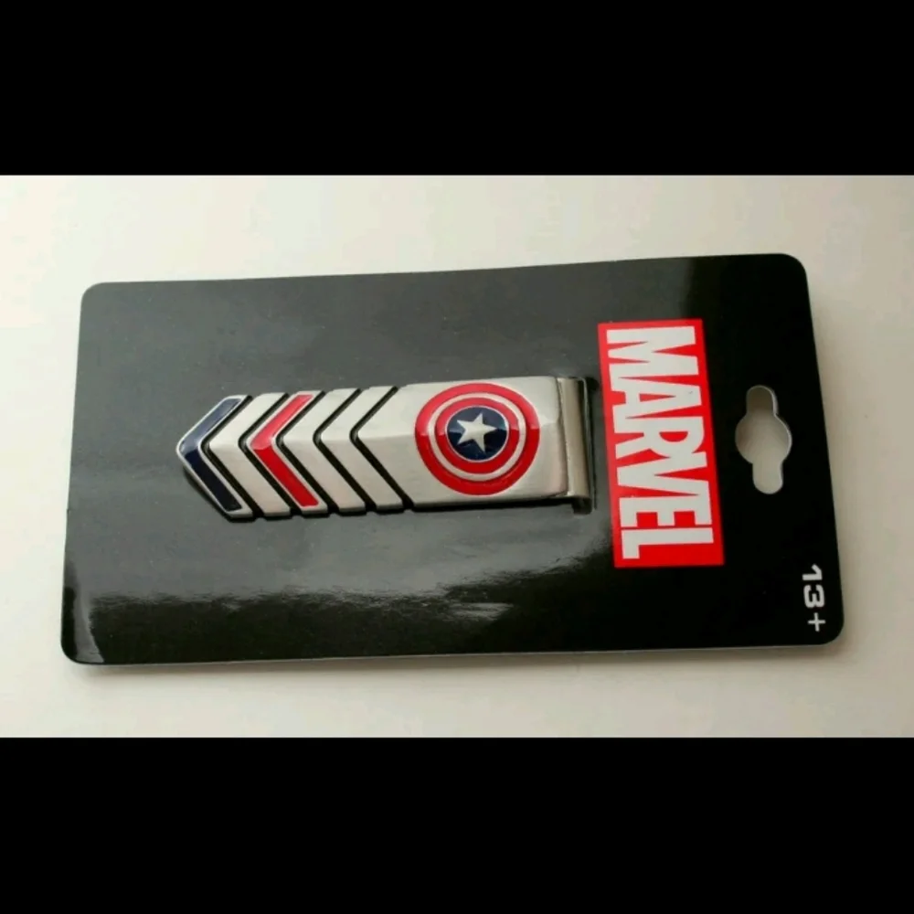 Marvel Comics Captain America Stainless Steel Money Clip New NOS MIP